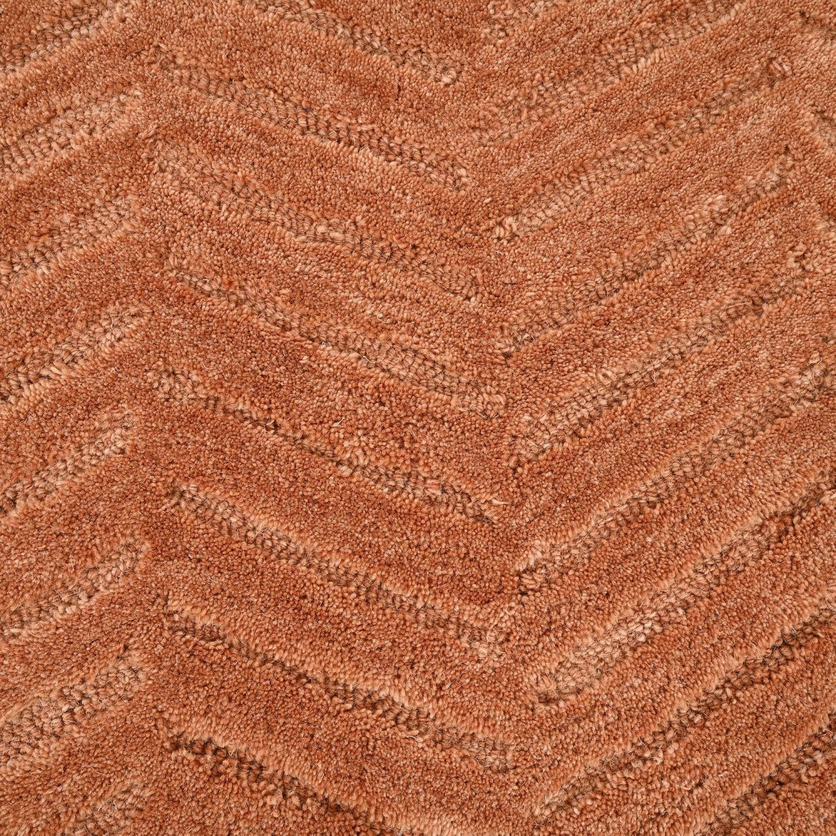 Modern Herringbone Chevron Collection Area Rug - Handmade Wool Carpet
