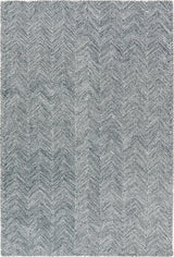 Modern Herringbone Chevron Collection Handmade Wool Rug