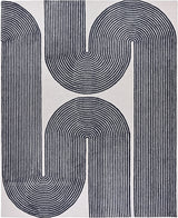 Gold, Ink & Olive Modern Hand-Tufted Wool Area Rug