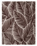 Hand Tufted Wool Area Rug, Tropical Palm Leaf Botanical Design