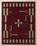 Hand Tufted Wool Rug, Modern Abstract Geometric Border Design