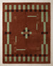 Hand Tufted Wool Rug, Modern Abstract Geometric Border Design
