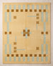 Hand Tufted Wool Rug, Modern Abstract Geometric Border Design