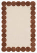 Hand-Tufted Scalloped Wool Area Rug | Modern Irregular Shape with Soft Plush Pile