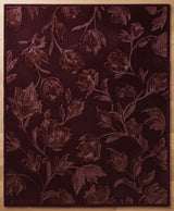 Hand Tufted Floral Wool Area Rug, Raised Botanical Carved Design