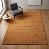 Hand-Tufted 100% Wool Rug – Unique Modern Geometric Grid Pattern