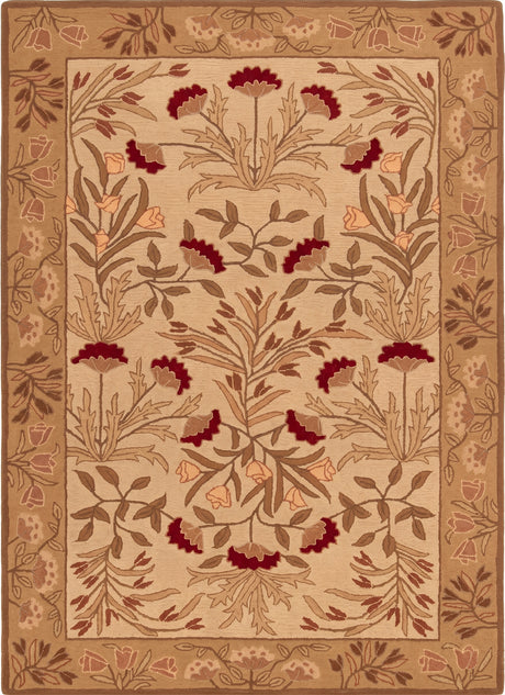 Hand-Tufted Adeline Wool Rug with Traditional Floral Tulip Design