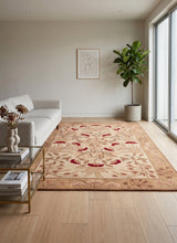 Hand-Tufted Adeline Wool Rug with Traditional Floral Tulip Design