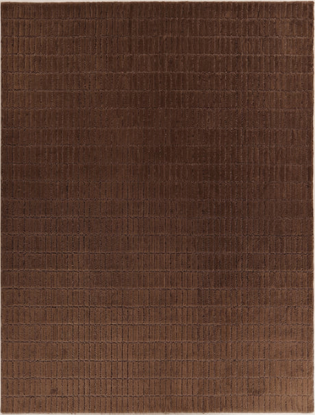 Hand-Tufted 100% Wool Rug – Unique Modern Geometric Grid Pattern