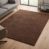 Hand-Tufted 100% Wool Rug – Unique Modern Geometric Grid Pattern