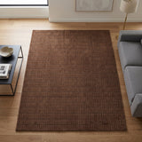 Hand-Tufted 100% Wool Rug – Unique Modern Geometric Grid Pattern