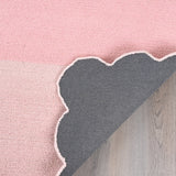 Handcrafted Scalloped Wool Rug - 100% Wool Plush Carpet