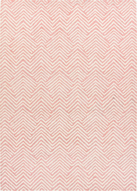 Modern Herringbone Chevron Collection Area Rug - Handmade Wool Carpet