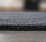 Modern Oval Shape Wool Rug - Irregular Shaped