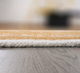 Gold, Ink & Olive Modern Hand-Tufted Wool Area Rug