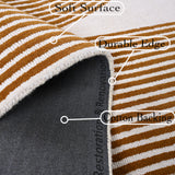 Gold, Ink & Olive Modern Hand-Tufted Wool Area Rug