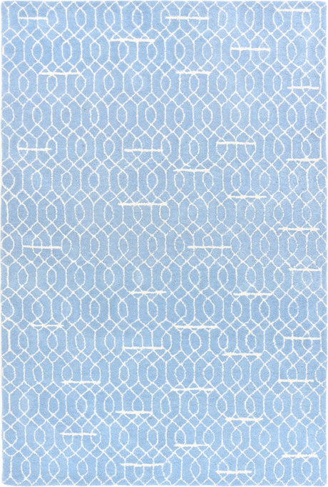 Modern Hand-Tufted Geometric Patterned Wool Area Rug for Living Room, Bedroom, and Home Décor – Soft and Plush Carpet for Cozy and Stylish Interiors