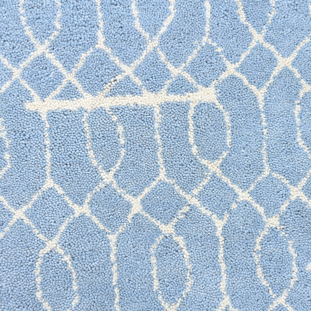 Modern Hand-Tufted Geometric Patterned Wool Area Rug for Living Room, Bedroom, and Home Décor – Soft and Plush Carpet for Cozy and Stylish Interiors