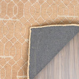 Modern Hand-Tufted Geometric Patterned Wool Area Rug for Living Room, Bedroom, and Home Décor – Soft and Plush Carpet for Cozy and Stylish Interiors