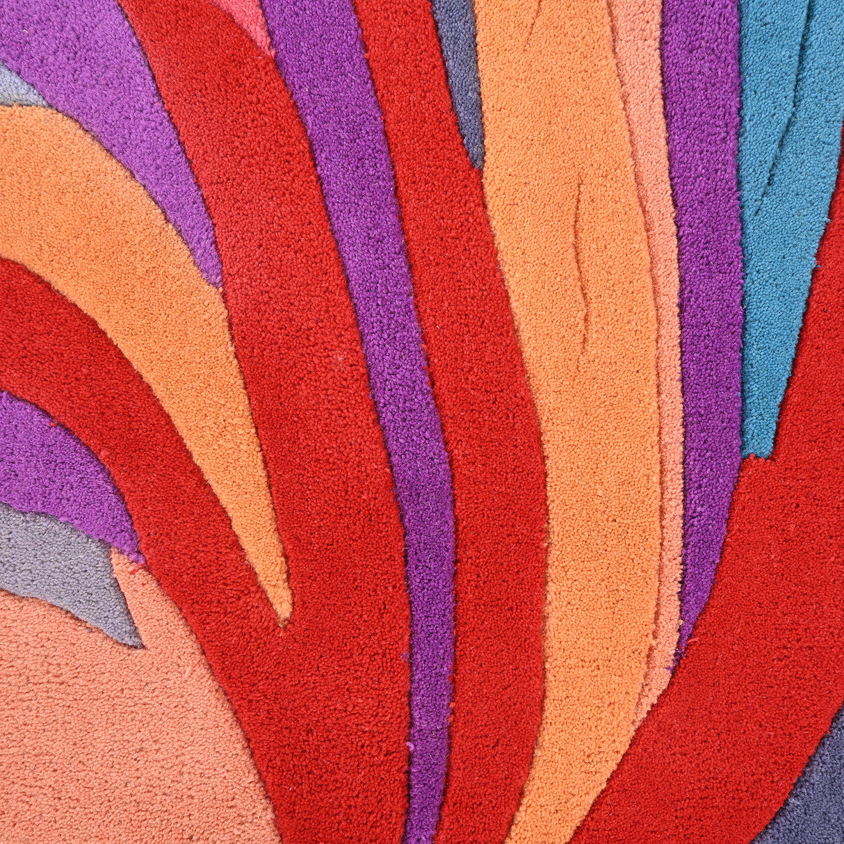 Handmade Irregular Shape Wool Rug