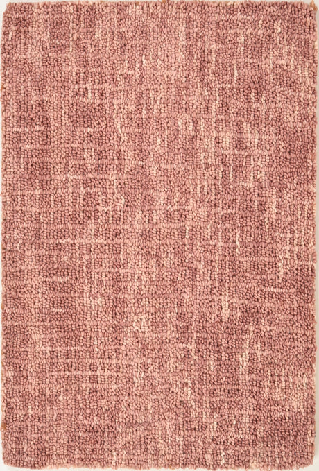 Handmade Loop Pile Wool Rug - Contemporary Textured Design