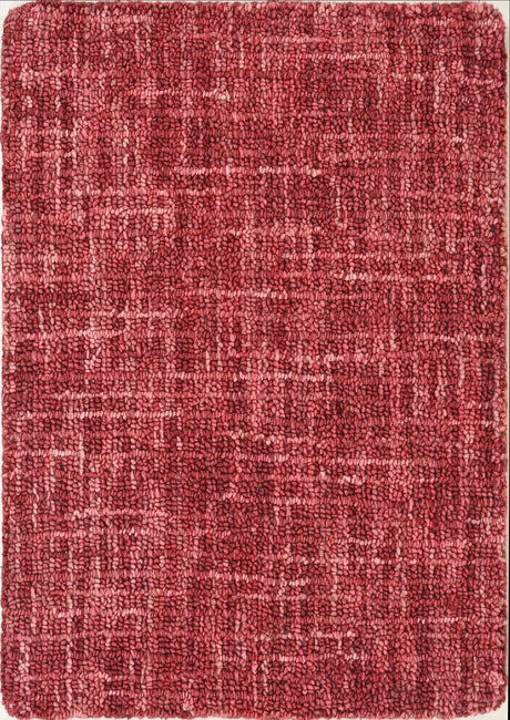 Handmade Loop Pile Wool Rug - Contemporary Textured Design