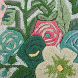 Handmade Floral Irregular Wool Area Rug