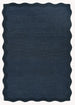 Scalloped Wool Rug – Hand-Tufted, Thick & Soft, Wavy Edge with Cotton Backing