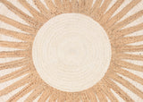 Round Jute Rug – Handwoven Natural Fiber Accent Rug
