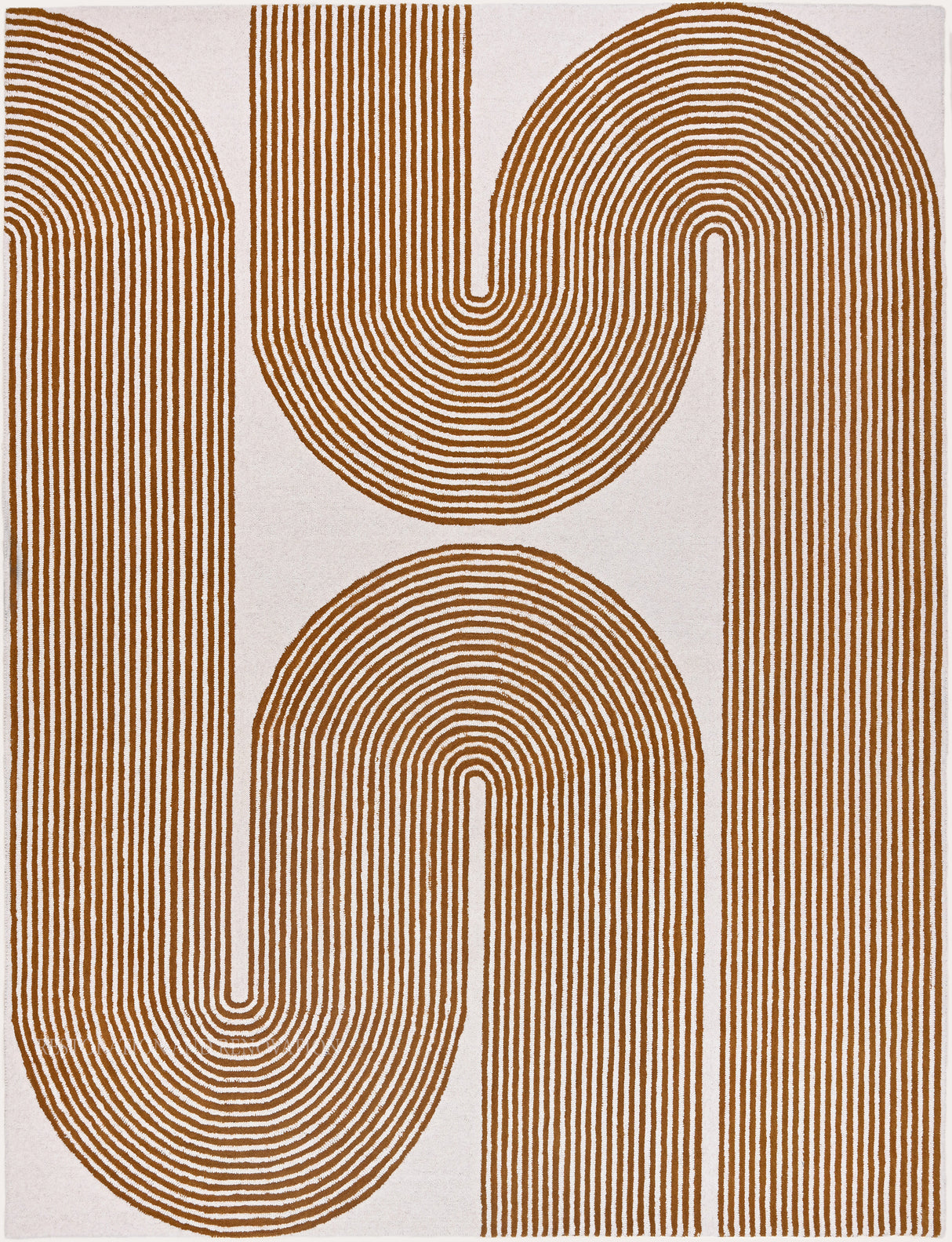 Gold, Ink & Olive Modern Hand-Tufted Wool Area Rug