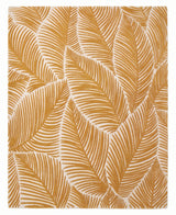 Hand Tufted Wool Area Rug, Tropical Palm Leaf Botanical Design