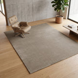 Solid Hand Tufted Wool Area Rug, Soft Plush Carpet
