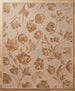 Hand Tufted Floral Wool Area Rug, Raised Botanical Carved Design