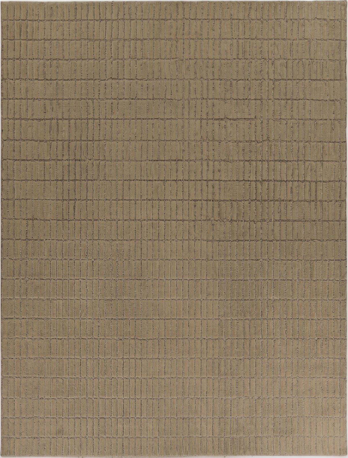 Hand-Tufted 100% Wool Rug – Unique Modern Geometric Grid Pattern