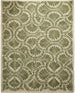 Modern Hand-Tufted Wool Area Rug, Botanical Ginkgo Leaf Design