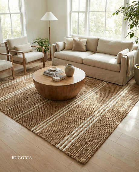 Handwoven Durrie Jute Area Rug