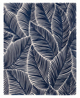 Hand Tufted Wool Area Rug, Tropical Palm Leaf Botanical Design