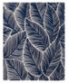Hand Tufted Wool Area Rug, Tropical Palm Leaf Botanical Design