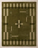 Hand Tufted Wool Rug, Modern Abstract Geometric Border Design