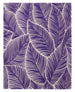 Hand Tufted Wool Area Rug, Tropical Palm Leaf Botanical Design