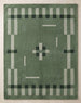 Hand Tufted Wool Rug, Modern Abstract Geometric Border Design
