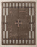 Hand Tufted Wool Rug, Modern Abstract Geometric Border Design