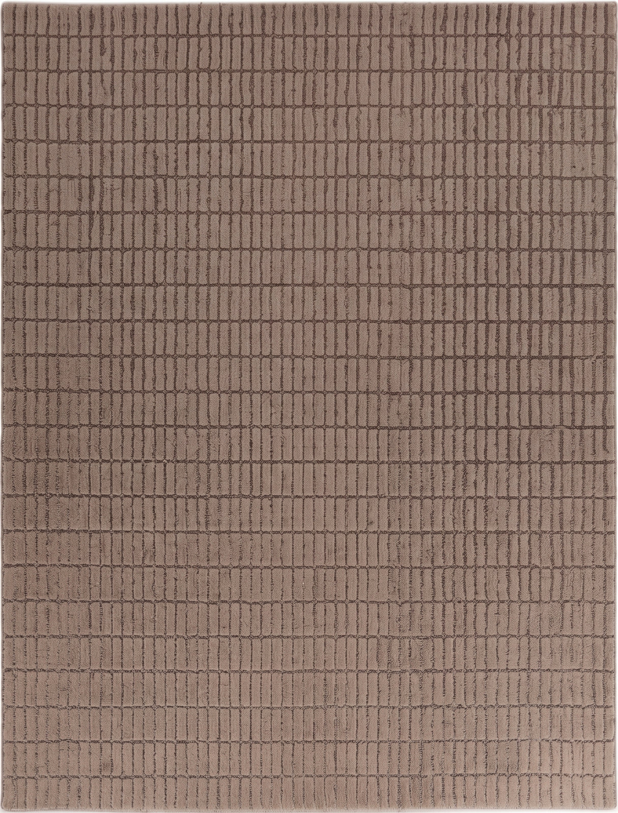 Hand-Tufted 100% Wool Rug – Unique Modern Geometric Grid Pattern