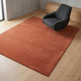 Solid Hand Tufted Wool Area Rug, Soft Plush Carpet