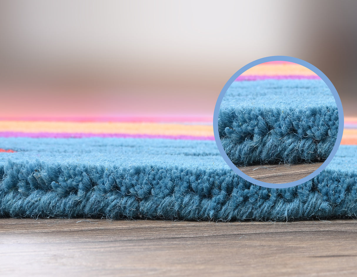 Handmade Irregular Shape Wool Rug