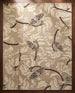 Hand Tufted Wool Rug, Floral Butterfly Botanical Pattern
