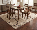Hand Tufted Wool Rug, Floral Butterfly Botanical Pattern