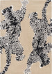 Climbing Jaguar Modern Handmade Wool Area Rug