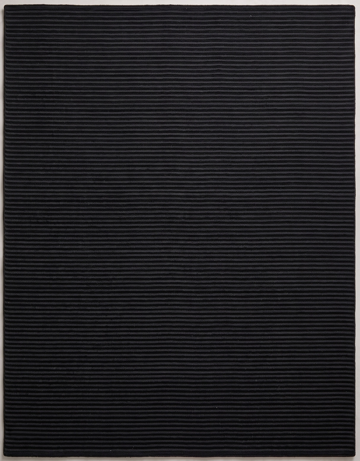 Modern Hand Tufted Wool Rug, Thin Striped Pattern, Soft Wool Carpet