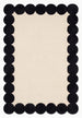 Hand-Tufted Scalloped Wool Area Rug | Modern Irregular Shape with Soft Plush Pile